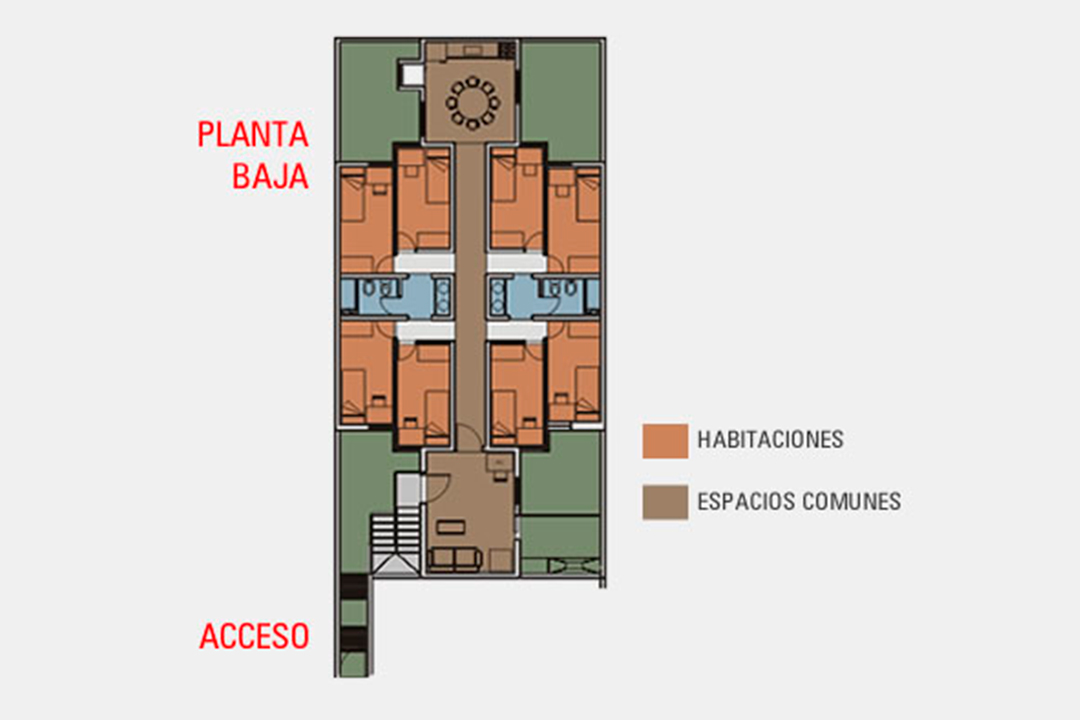 Planta baja - Residencia Quijote