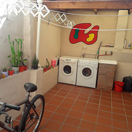 Lavadero y tendederos Residencia Quijote