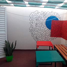 Lavadero y tendederos Residencia Quijote